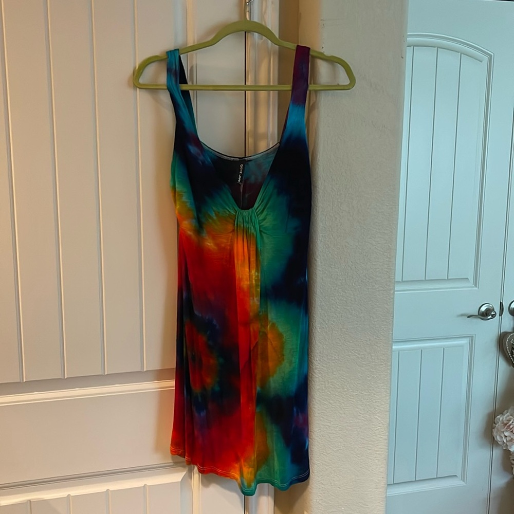 Summer dress, tie dye.